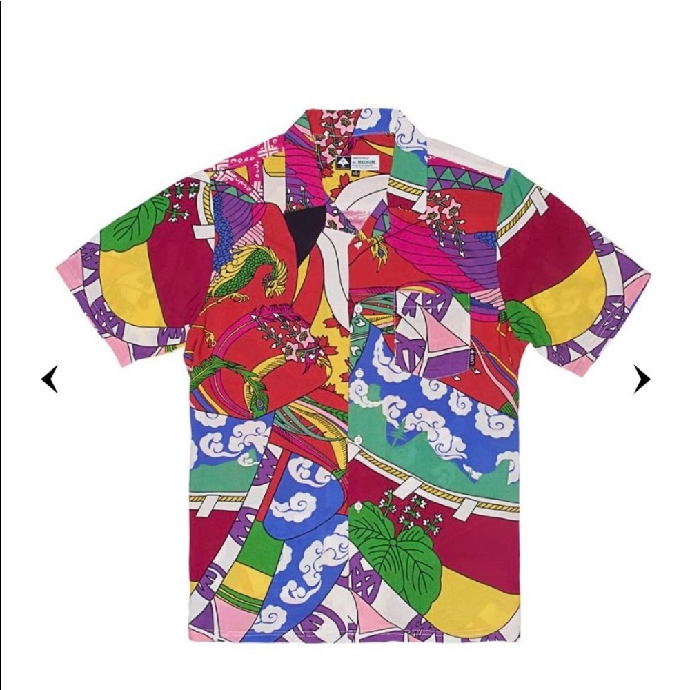 Brand new LRG printed button up shirt